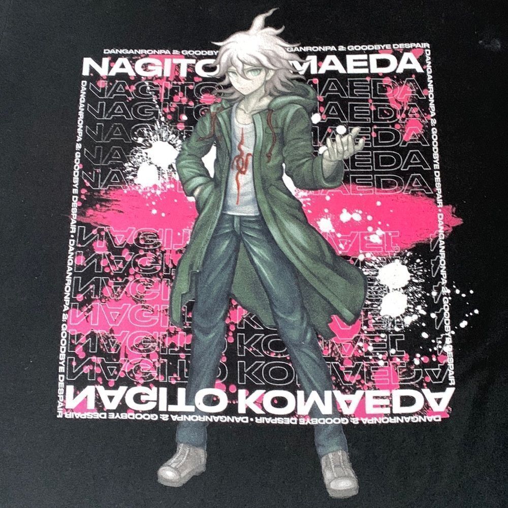 Danganronpa 2 Goodbye Despair Game Anime Graphic T-shirt M Black